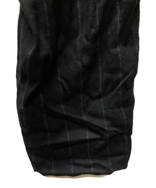 Yohji Yamamoto pour homme（ヨウジヤマモト プールオム）Yohji Yamamoto pour homme (ヨウジヤマモト プールオム) クレーターシャギーストライプパンツ ブラック サイズ:4の古着・服飾アイテム