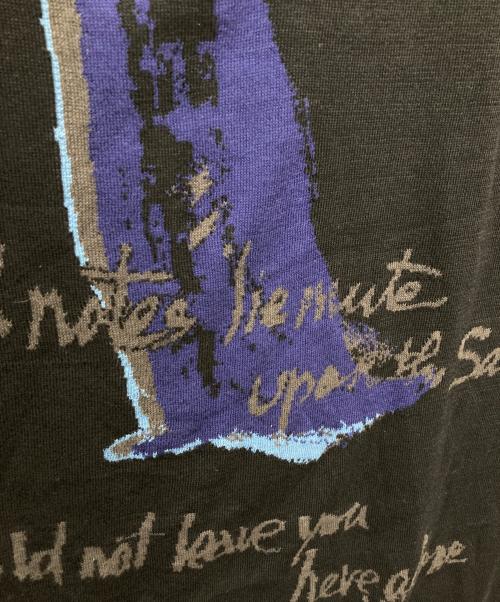 Yohji Yamamoto pour homme（ヨウジヤマモト プールオム）Yohji Yamamoto pour homme (ヨウジヤマモト プールオム) クルーネックロングニット ブラック サイズ:3の古着・服飾アイテム