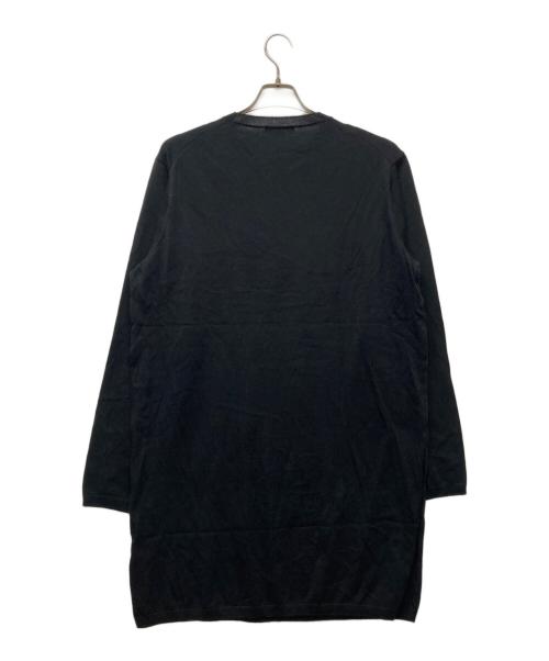 Yohji Yamamoto pour homme（ヨウジヤマモト プールオム）Yohji Yamamoto pour homme (ヨウジヤマモト プールオム) クルーネックロングニット ブラック サイズ:3の古着・服飾アイテム
