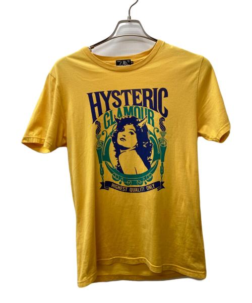 Hysteric Glamour（ヒステリックグラマー）Hysteric Glamour (ヒステリックグラマー) CLASSIC EMBLEM pt Tシャツ イエロー サイズ:Mの古着・服飾アイテム