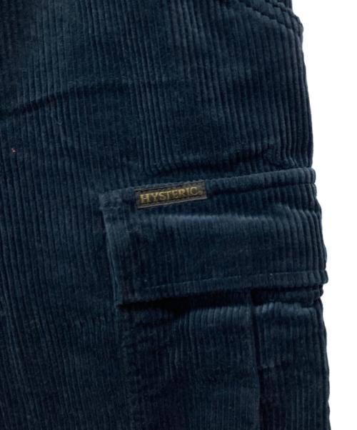 Hysteric Glamour（ヒステリックグラマー）Hysteric Glamour (ヒステリックグラマー) コーデュロイ 6ポケットカーゴパンツ/02243AP07 ネイビー サイズ:Sの古着・服飾アイテム
