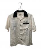 Hysteric Glamourヒステリックグラマー）の古着「BAD LUCK刺繍 ボーリングシャツ」｜ホワイト