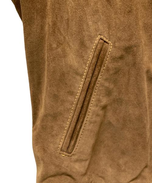 Lewis Leathers（ルイスレザース）Lewis Leathers (ルイスレザース) Hysteric Glamour (ヒステリックグラマー) CORSAIR カウスウェードシングルライダース ブラウン サイズ:Mの古着・服飾アイテム