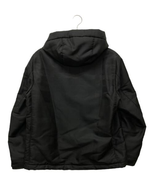 BLACK LABEL CRESTBRIDGE（ブラックレーベル クレストブリッジ）BLACK LABEL CRESTBRIDGE (ブラックレーベル クレストブリッジ) シャドークレストブリッジチェックパデットブルゾン ブラック サイズ:LLの古着・服飾アイテム