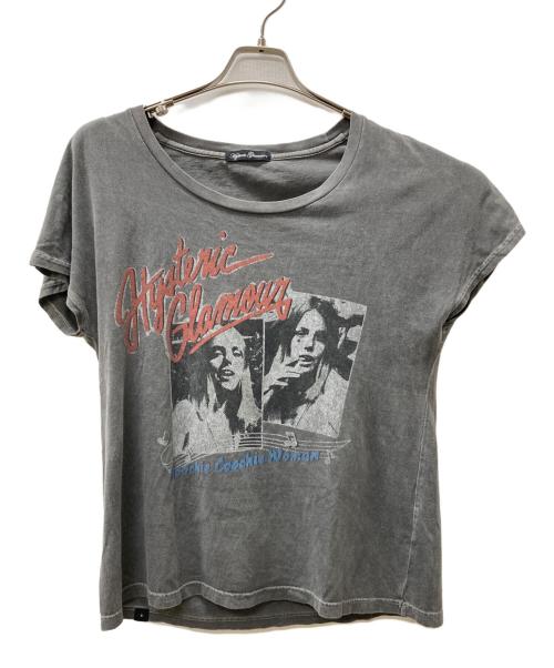 Hysteric Glamour（ヒステリックグラマー）Hysteric Glamour (ヒステリックグラマー) プリントTシャツ グレー サイズ:Freeの古着・服飾アイテム
