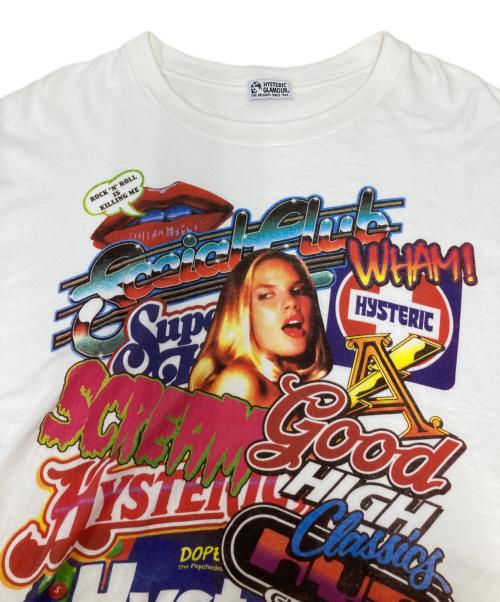 Hysteric Glamour（ヒステリックグラマー）Hysteric Glamour (ヒステリックグラマー) HG SOCIAL CLUB TEE ホワイト サイズ:SIZE Freeの古着・服飾アイテム
