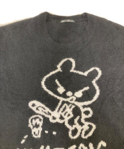 Hysteric Glamour（ヒステリックグラマー）Hysteric Glamour (ヒステリックグラマー) KNOCKING BEAR編込プルオーバーセーター ブラック サイズ:FREEの古着・服飾アイテム