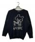 Hysteric Glamour（ヒステリックグラマー）の古着「KNOCKING BEAR編込プルオーバーセーター」｜ブラック