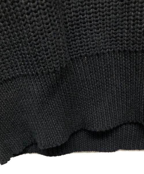 Hysteric Glamour（ヒステリックグラマー）Hysteric Glamour (ヒステリックグラマー) ロゴワッペン付ニット ブラック サイズ:FREEの古着・服飾アイテム