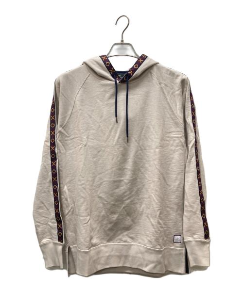 PS Paul Smith（ＰＳポールスミス）PS Paul Smith (ＰＳポールスミス) マウンテンギアテープ フーデッドパーカー ベージュ サイズ:Mの古着・服飾アイテム