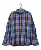 SUPREMEシュプリーム）の古着「23SS Pullover plaid Flannel Shirt」｜ブルー