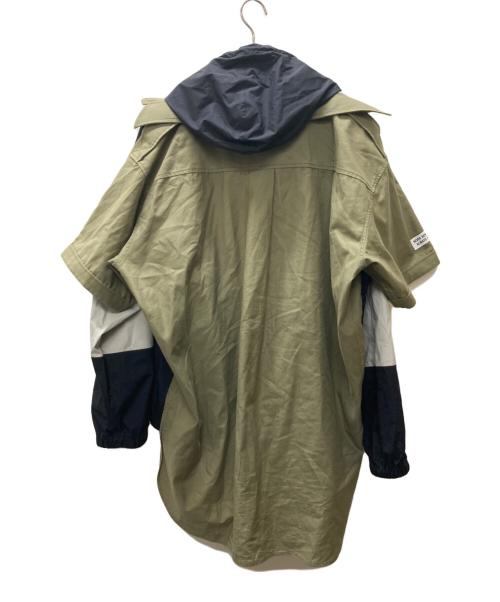 MIHARA YASUHIRO（ミハラヤスヒロ）MIHARA YASUHIRO (ミハラヤスヒロ) Docking Shirt Parka ブラック サイズ:48の古着・服飾アイテム