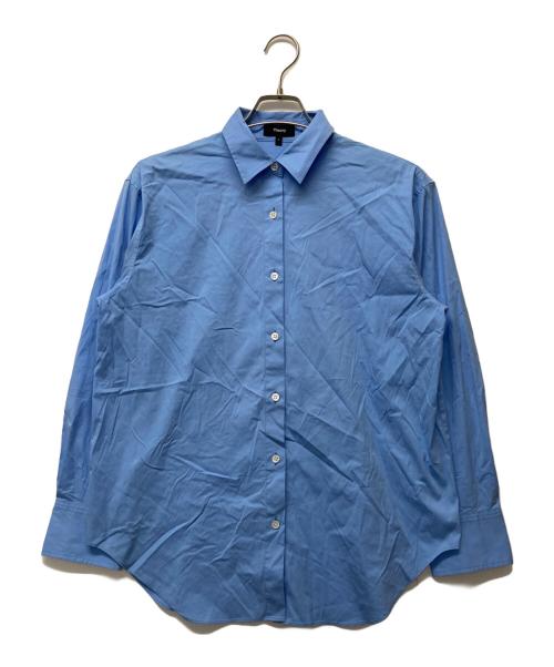 theory（セオリー）theory (セオリー) Wealth BF Shirt ブルー サイズ:Sの古着・服飾アイテム