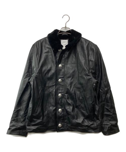 CRIMIE（クライミー）CRIMIE (クライミー) N1 SPANISH LAMB LEATHER JACKET ブラック サイズ:JP Lの古着・服飾アイテム