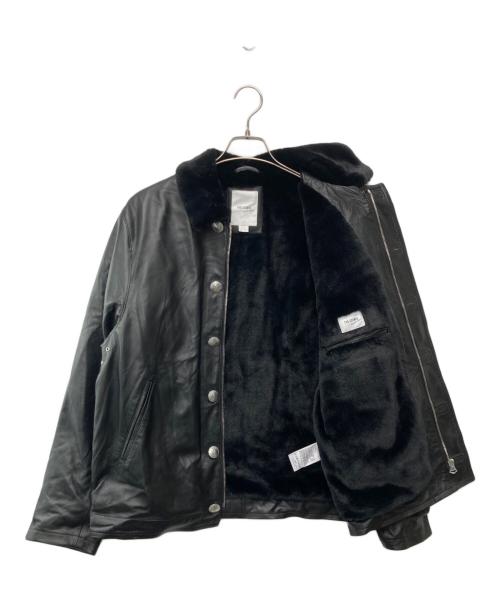 CRIMIE（クライミー）CRIMIE (クライミー) N1 SPANISH LAMB LEATHER JACKET ブラック サイズ:JP Lの古着・服飾アイテム