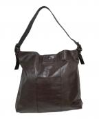 BEAU DESSINボーデッサン）の古着「バッファローカーフワンショルダートートバッグ」｜ブラウン