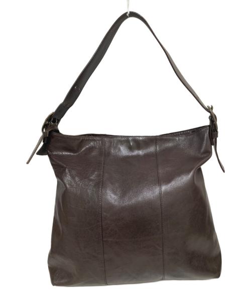 BEAU DESSIN（ボーデッサン）beau dessin (ボーデッサン) バッファローカーフワンショルダートートバッグ ブラウンの古着・服飾アイテム