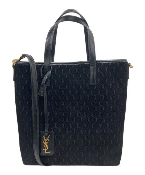 Saint Laurent Paris（サンローランパリ）Saint Laurent Paris (サンローランパリ) 2WAYモノグラムバッグ ブラックの古着・服飾アイテム