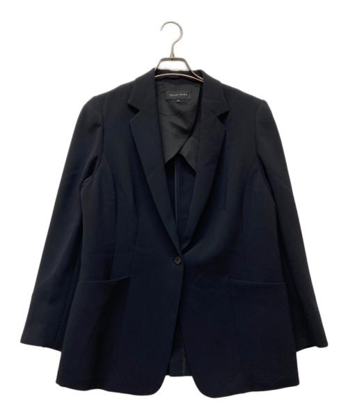 TRANS WORK（トランスワーク）TRANS WORK (トランスワーク) ダブルフェイステーラードジャケット ネイビー サイズ:SIZE 44の古着・服飾アイテム