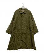 A.PRESSEアプレッセ）の古着「Tweed Balmacaan Coat/22AAP-01-15HA」｜グリーン