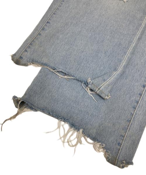 ERL（イーアールエル）ERL (イーアールエル) LEVI'S (リーバイス) コラボダメージ加工デニムパンツ スカイブルー サイズ:SIZE W32の古着・服飾アイテム