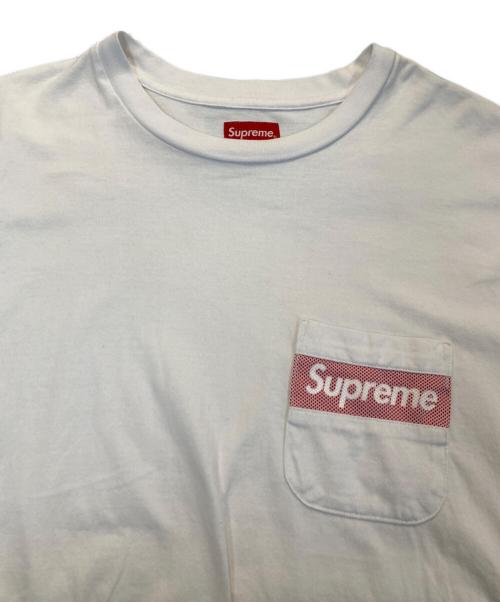 SUPREME（シュプリーム）Supreme (シュプリーム) Mesh Stripe Pocket Tee ホワイト サイズ:Ｌの古着・服飾アイテム