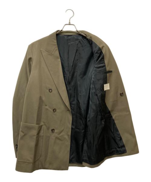 TAKEO KIKUCHI（タケオキクチ）TAKEO KIKUCHI (タケオキクチ) 【THE FLAGSHIP】ギャバ ダブルジャケット グリーン サイズ:4の古着・服飾アイテム