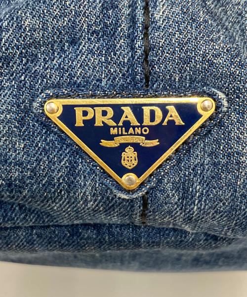 PRADA（プラダ）PRADA (プラダ) DENIM CANAPA トートバッグ インディゴの古着・服飾アイテム
