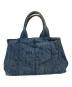 PRADA（プラダ）の古着「DENIM CANAPA トートバッグ」｜インディゴ