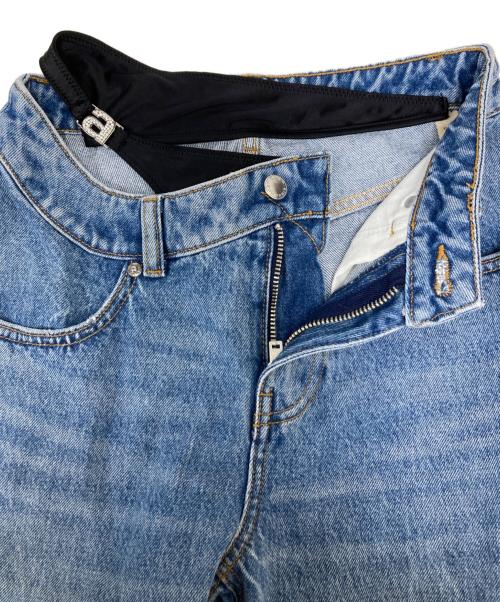 ALEXANDER WANG（アレキサンダー・ワン）ALEXANDER WANG (アレキサンダーワン) ビキニレイヤー ストレートジーンズ インディゴ サイズ:24の古着・服飾アイテム
