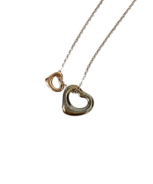 TIFFANY & Co.（ティファニー）Tiffany & Co. (ティファニー) ダブルオープンハート ネックレス シルバー×ゴールドの古着・服飾アイテム