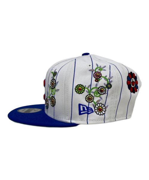 New Era（ニューエラ）New Era (ニューエラ) 村上隆 (ムラカミタカシ) コラボキャップ ホワイト×ブルー サイズ:ONE SIZEの古着・服飾アイテム