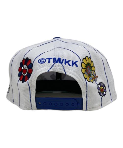 New Era（ニューエラ）New Era (ニューエラ) 村上隆 (ムラカミタカシ) コラボキャップ ホワイト×ブルー サイズ:ONE SIZEの古着・服飾アイテム