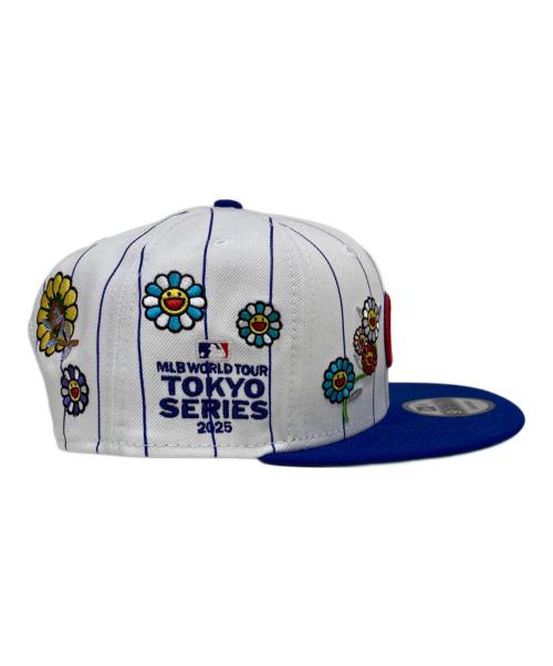 New Era（ニューエラ）New Era (ニューエラ) 村上隆 (ムラカミタカシ) コラボキャップ ホワイト×ブルー サイズ:ONE SIZEの古着・服飾アイテム