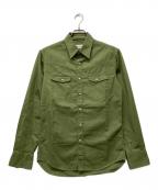 GUY ROVER×BEAMSギローバー×ビームス）の古着「別注ウエスタンシャツ」｜グリーン