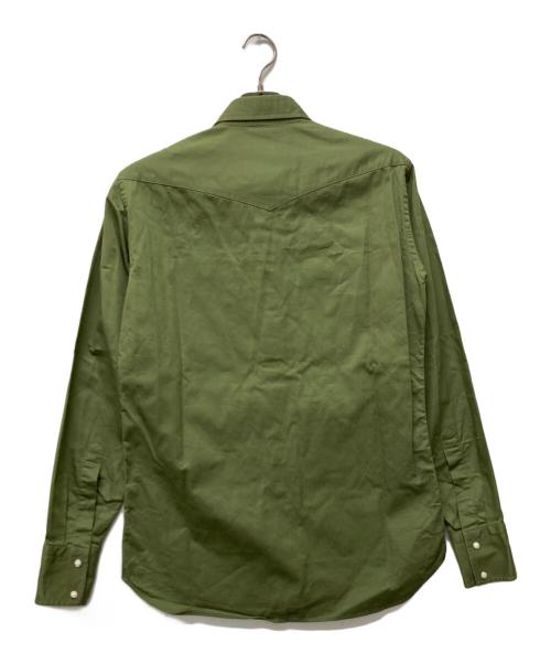 GUY ROVER（ギローバー）GUY ROVER (ギローバー) BEAMS (ビームス) 別注ウエスタンシャツ グリーン サイズ:Mの古着・服飾アイテム