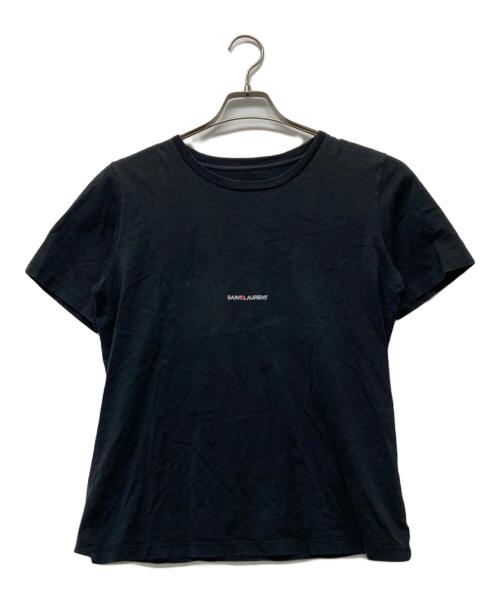 Saint Laurent Paris（サンローランパリ）Saint Laurent Paris (サンローランパリ) ロゴTシャツ ネイビー サイズ:Ｍの古着・服飾アイテム