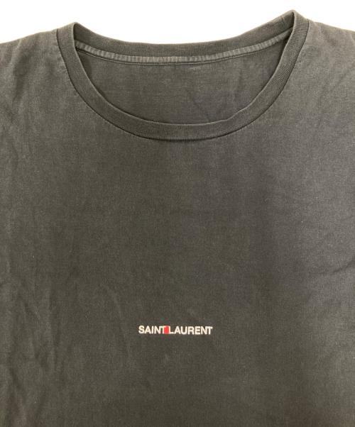 Saint Laurent Paris（サンローランパリ）Saint Laurent Paris (サンローランパリ) ロゴTシャツ ネイビー サイズ:Ｍの古着・服飾アイテム