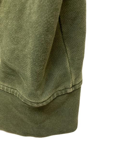 DIESEL Black Gold（ディーゼル ブラック ゴールド）DIESEL BLACK GOLD (ディーゼル ブラック ゴールド) ダメージ加工スウェット カーキ サイズ:Ｌの古着・服飾アイテム