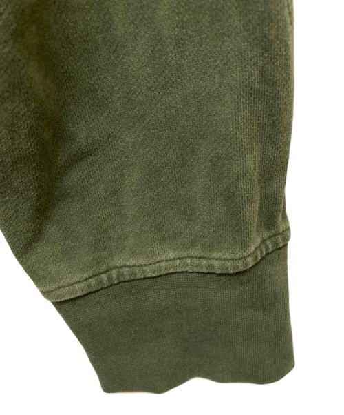 DIESEL Black Gold（ディーゼル ブラック ゴールド）DIESEL BLACK GOLD (ディーゼル ブラック ゴールド) ダメージ加工スウェット カーキ サイズ:Ｌの古着・服飾アイテム