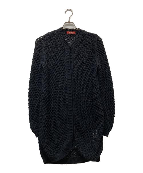 Max Mara Studio（マックスマーラ ストゥディオ）MAX MARA STUDIO (マックスマーラ ストゥディオ) ニットカーディガン ネイビー サイズ:Sの古着・服飾アイテム