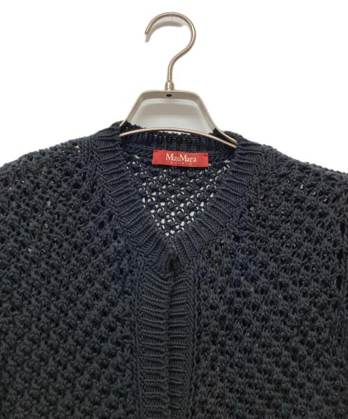 Max Mara Studio（マックスマーラ ストゥディオ）MAX MARA STUDIO (マックスマーラ ストゥディオ) ニットカーディガン ネイビー サイズ:Sの古着・服飾アイテム