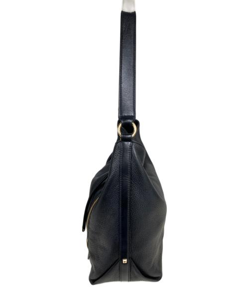 MICHAEL KORS（マイケル・コース）MICHAEL KORS (マイケルコース) Brooklyn Large Pebbled Leather Shoulder Bag ブラックの古着・服飾アイテム