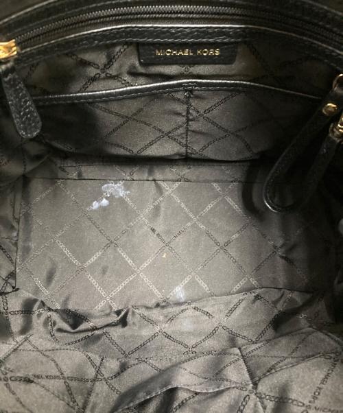 MICHAEL KORS（マイケル・コース）MICHAEL KORS (マイケルコース) Brooklyn Large Pebbled Leather Shoulder Bag ブラックの古着・服飾アイテム