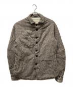 Marc pointマークポイント）の古着「アルパカ混シャツジャケット」｜ブラウン