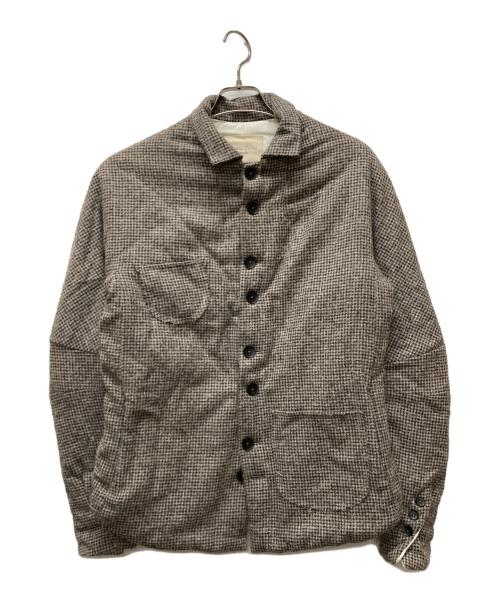 Marc point（マークポイント）marc point (マークポイント) アルパカ混シャツジャケット ブラウン サイズ:46の古着・服飾アイテム