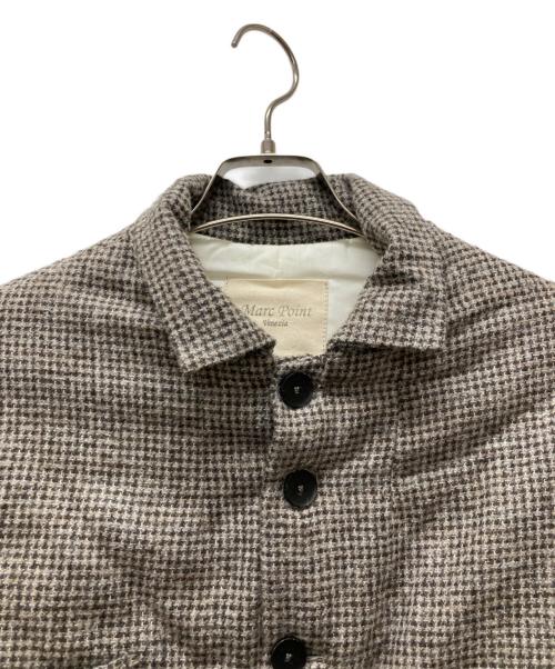 Marc point（マークポイント）marc point (マークポイント) アルパカ混シャツジャケット ブラウン サイズ:46の古着・服飾アイテム