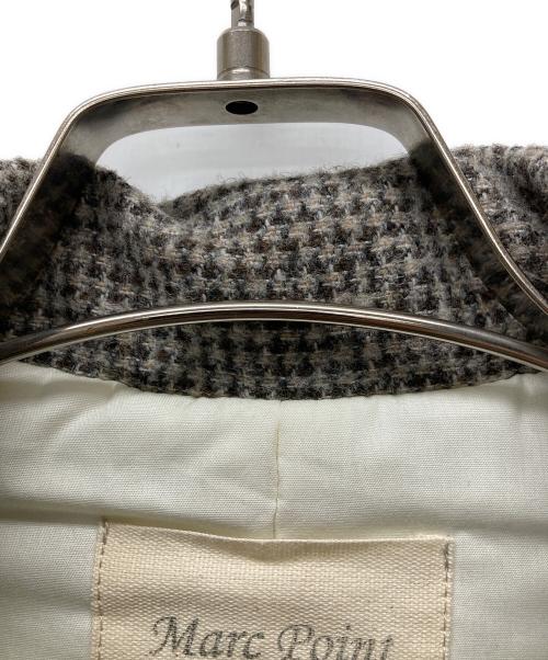 Marc point（マークポイント）marc point (マークポイント) アルパカ混シャツジャケット ブラウン サイズ:46の古着・服飾アイテム