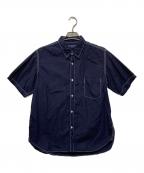 COMME des GARCONS HOMMEコムデギャルソン オム）の古着「半袖シャツ」｜ネイビー