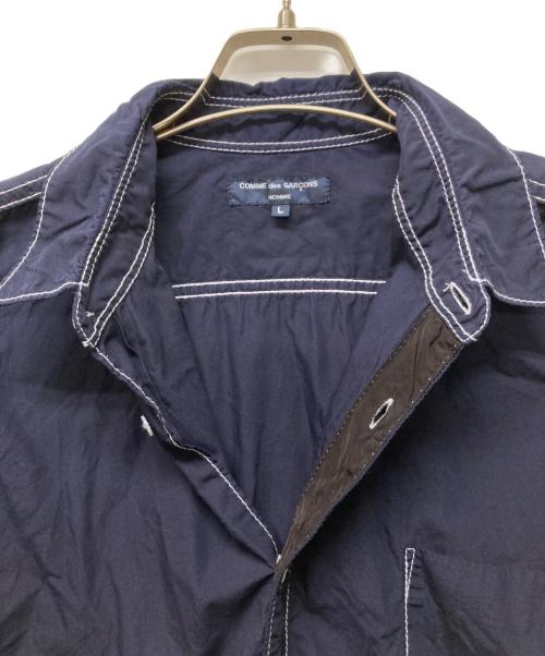 COMME des GARCONS HOMME（コムデギャルソン オム）COMME des GARCONS HOMME (コムデギャルソン オム) 半袖シャツ ネイビー サイズ:Lの古着・服飾アイテム